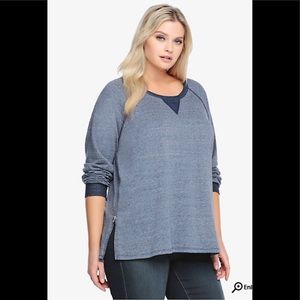 NWT - Side Zip Sweatshirt